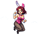Flappy Waifu — kawaii pink bunny-girl, the LoveSpark Suite arcade game