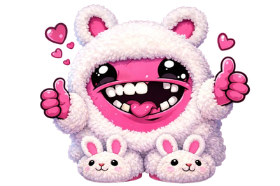 Sparky, the LoveSpark mascot, grinning with two thumbs up